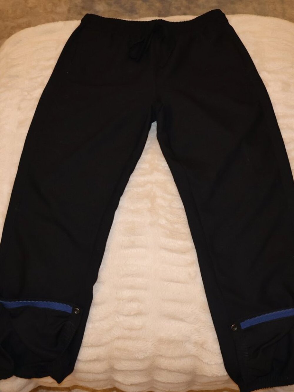 Zadig & Voltaire Black Crepe Jogger Pants Zip Ankle Size 40 (US 8)